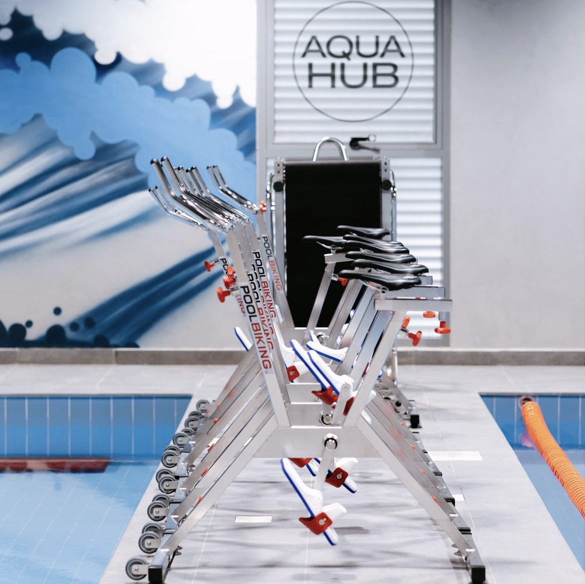 Water sports area at AquaHub ladies gym in Dubai.