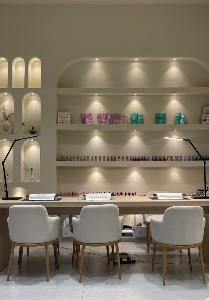 Luxurious salon offering beauty treatments at our gaming café for women