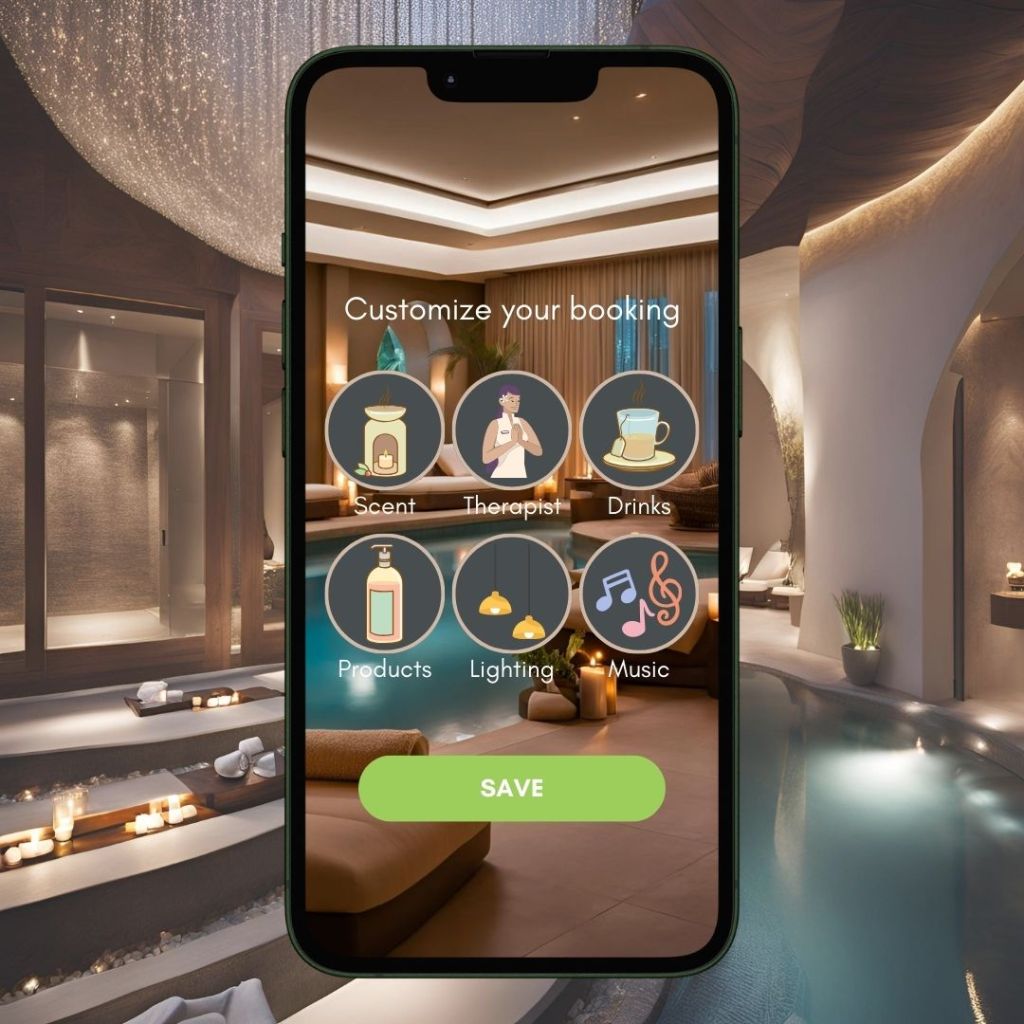 Spa app for service customization