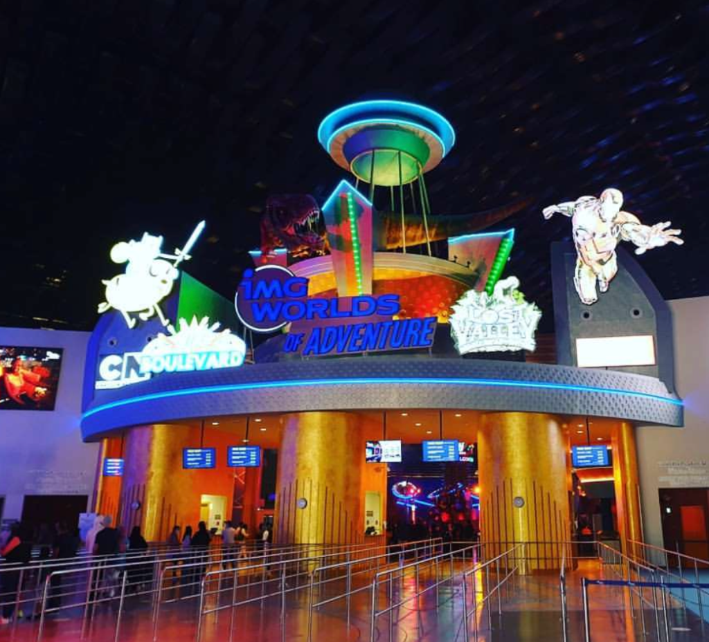 Indoor gaming zone at IMG Worlds of Adventure Dubai