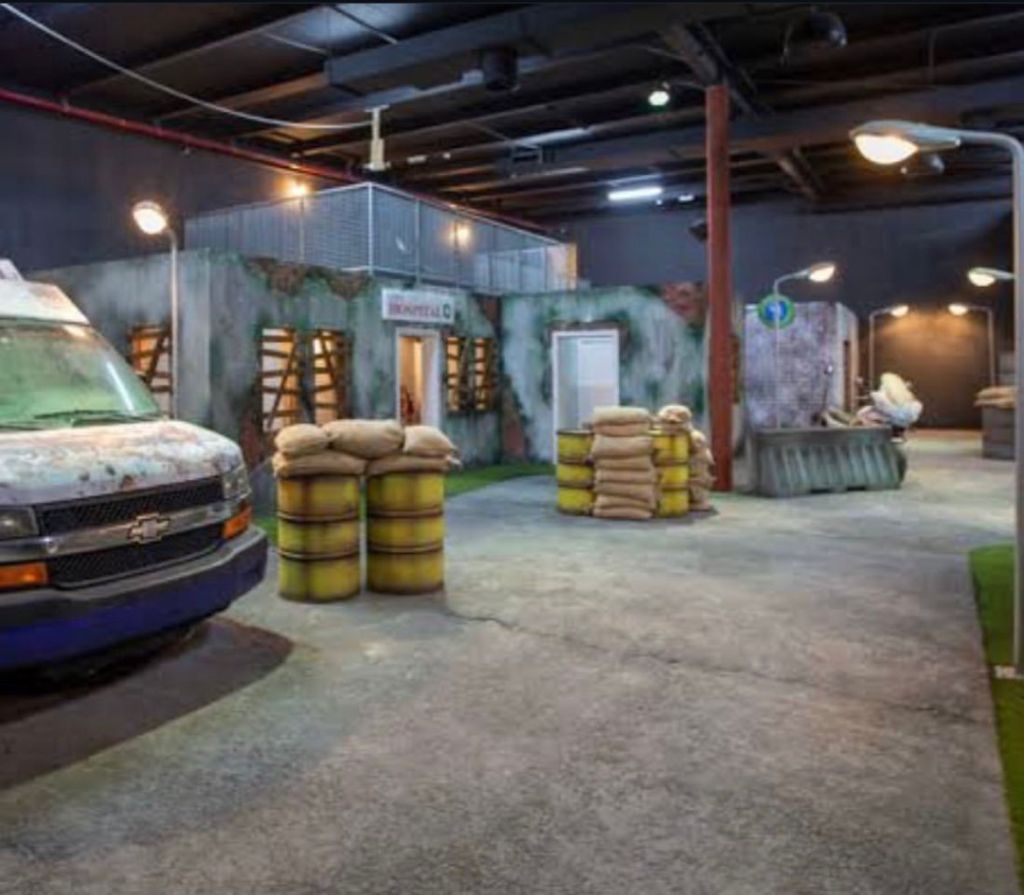 Tactical game zone area inside XStrike Dubai